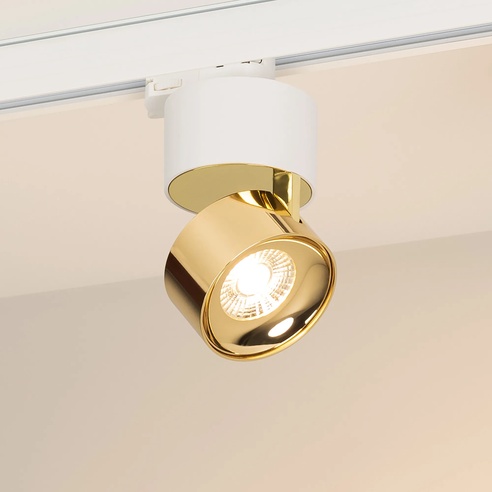 Светильник SP-PLURIO-TRACK-4TR-R77-9W Warm3000 (WH-BRS, 36 deg, 230V) (Arlight, IP20 Металл, 3 года)