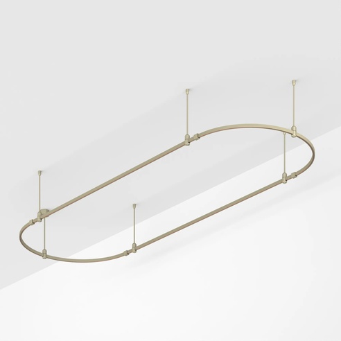 Трек ART-APRIORI-OVAL-ROD-400-3000x1000 (OG) (Arlight, IP20 Металл, 3 года)