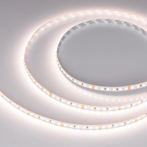 Лента светодиодная RT-A120-8mm 12V White-MIX (9.6 W/m, IP20, 2835, 5m) (Arlight, Изменяемая ЦТ)