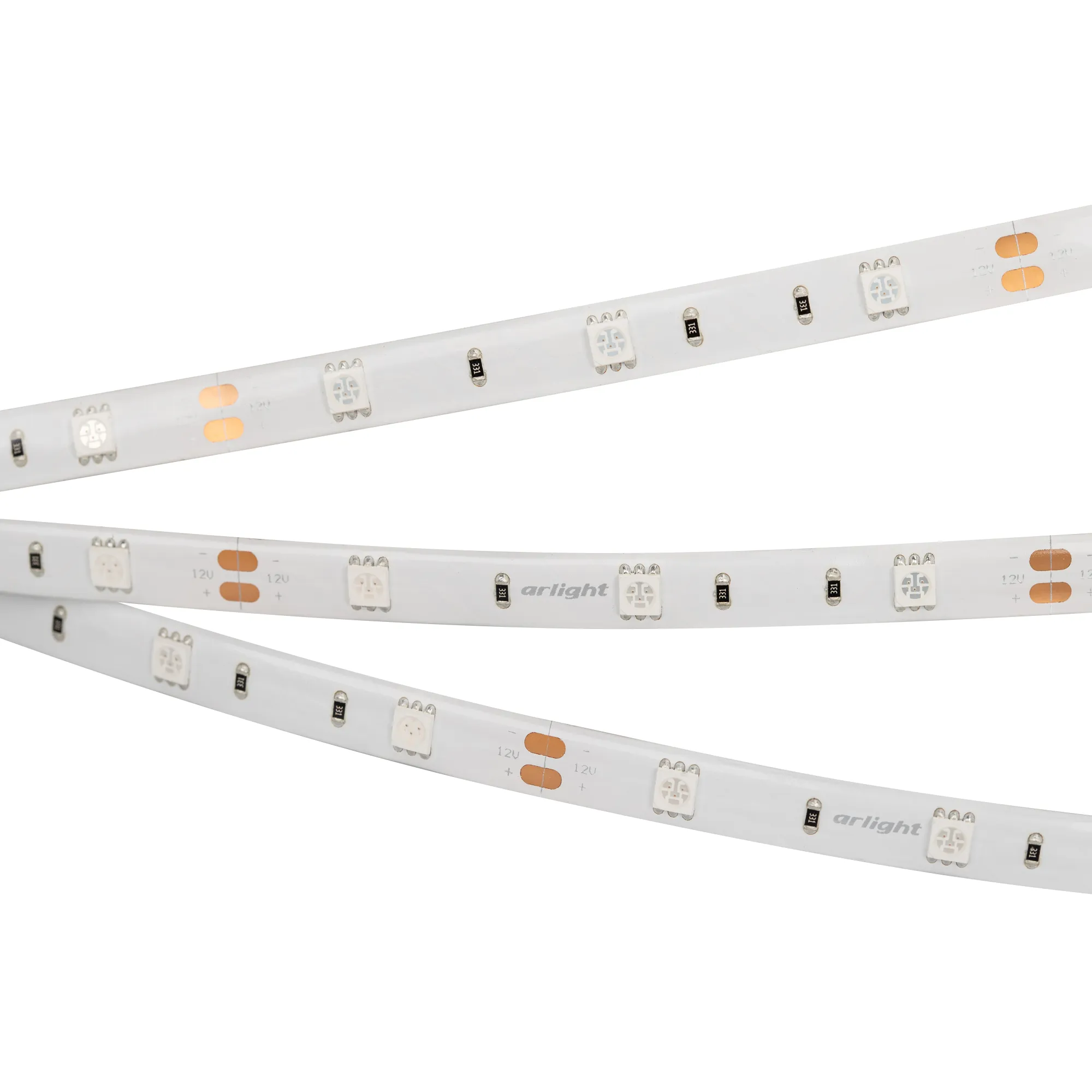 Лента светодиодная RTW 2-5000SE 12V Green (5060, 150 LED, LUX) (Arlight, 7.2 Вт/м, IP65)