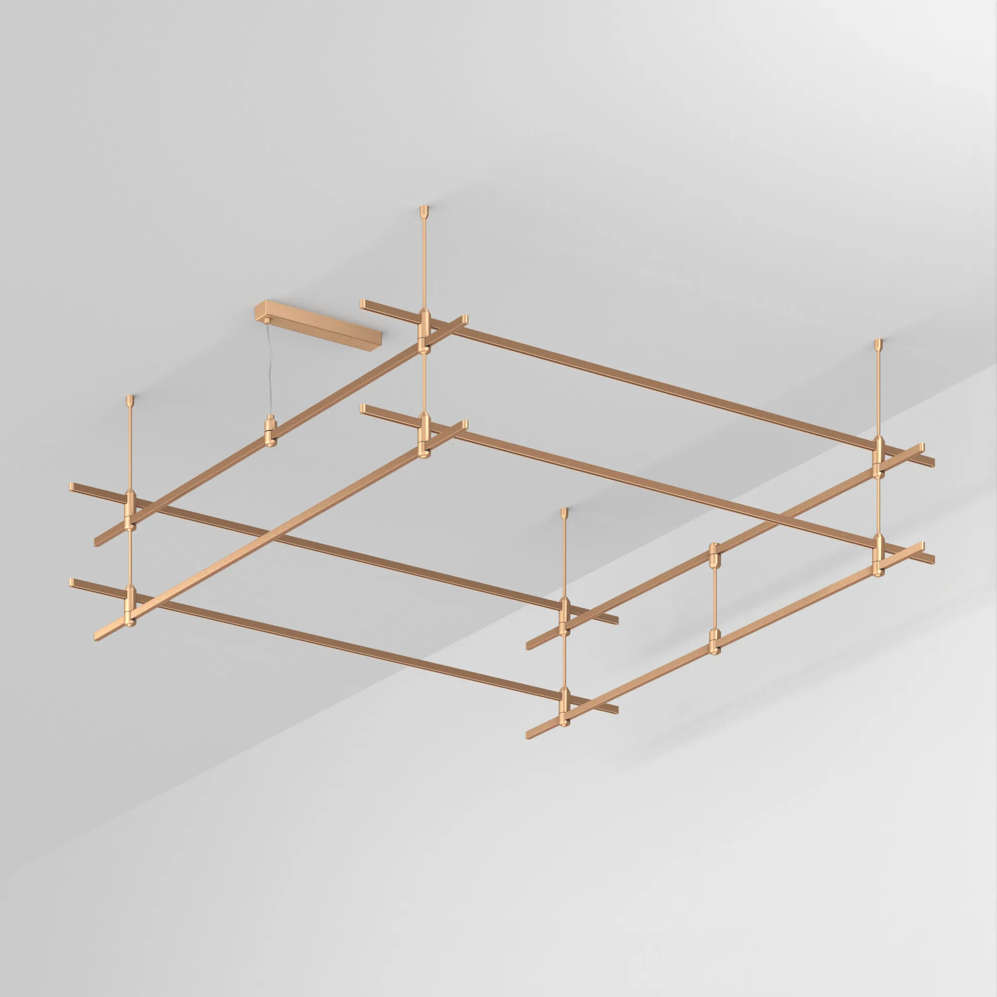 Трек ART-APRIORI-QUADRAT-2-ROD-400-2000x2000 (GD) (Arlight, IP20 Металл, 3 года) - изображение товара