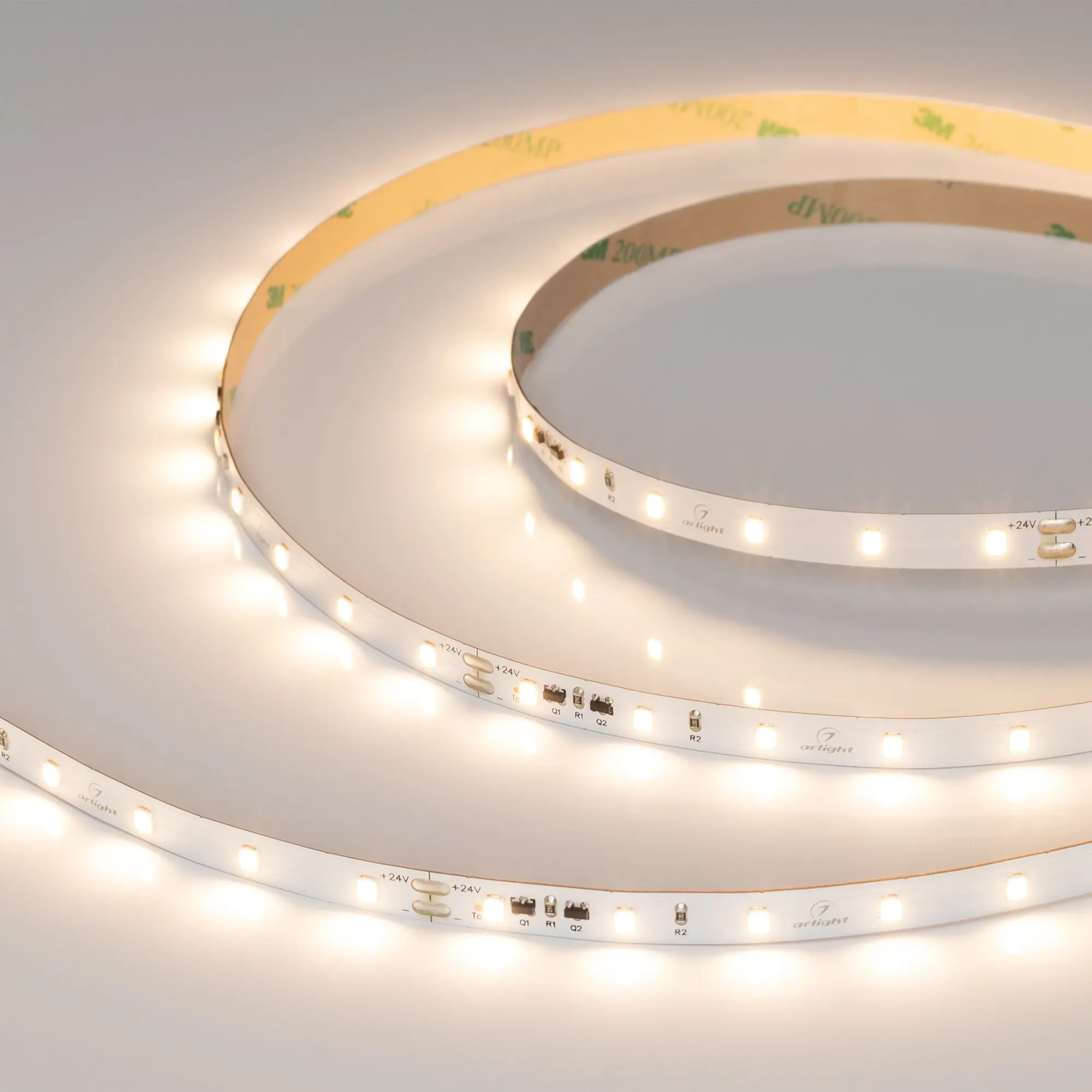 Лента светодиодная IC-A60-8mm 24V Warm3000 (4.8 W/m, IP20, 2835, 10m) (Arlight, стабилизированная)