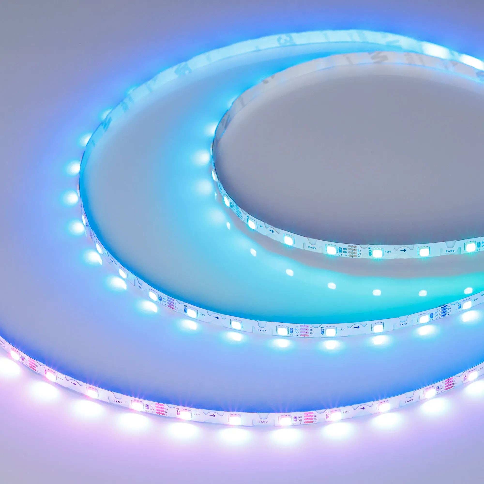 Лента светодиодная SPI-RZ-F60-6mm 12V RGB-PX1-BPT (7 W/m, IP20, 3535, 5m) (Arlight, -) - изображение товара