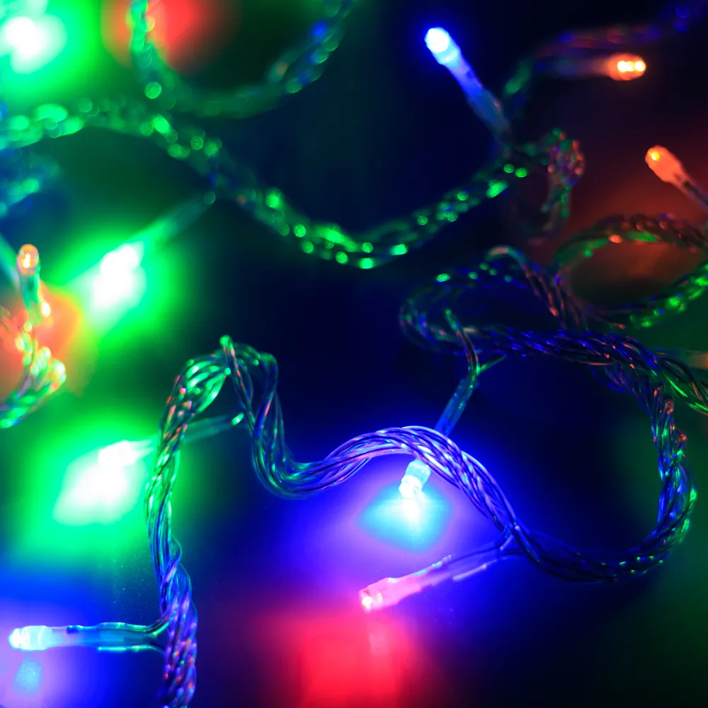 Светодиодная гирлянда ARD-STRING-HOME-5000-CLEAR-50LED-LIVE RGB (230V, 3.5W) (Ardecoled, IP20) - изображение товара